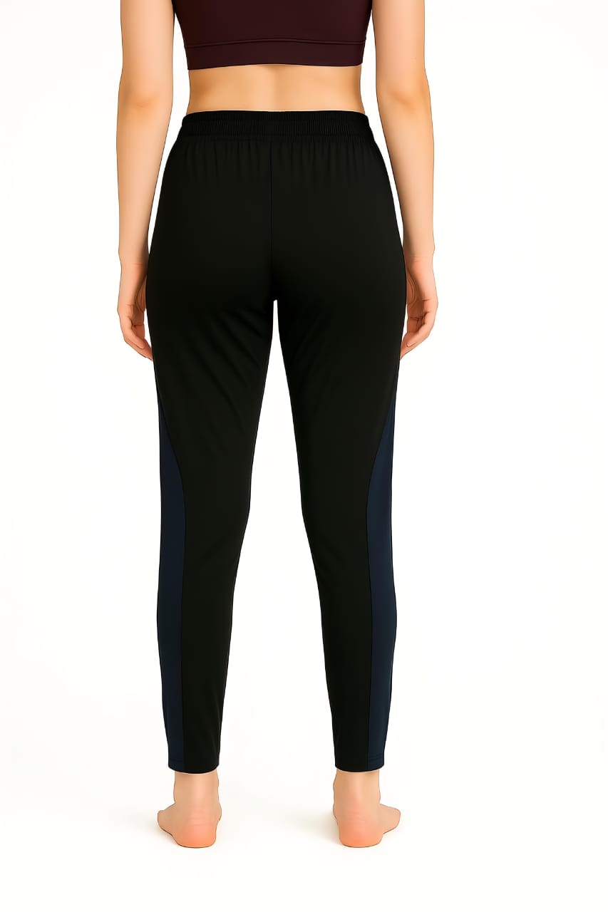 SHIVORA Women’s Regular Fit Trackpants – Black | With Pockets