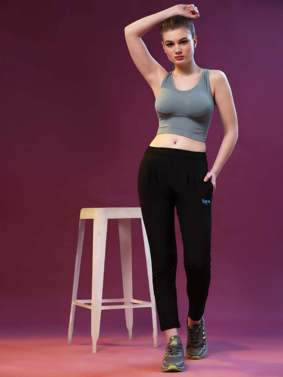 Men Solid Black Track Pants