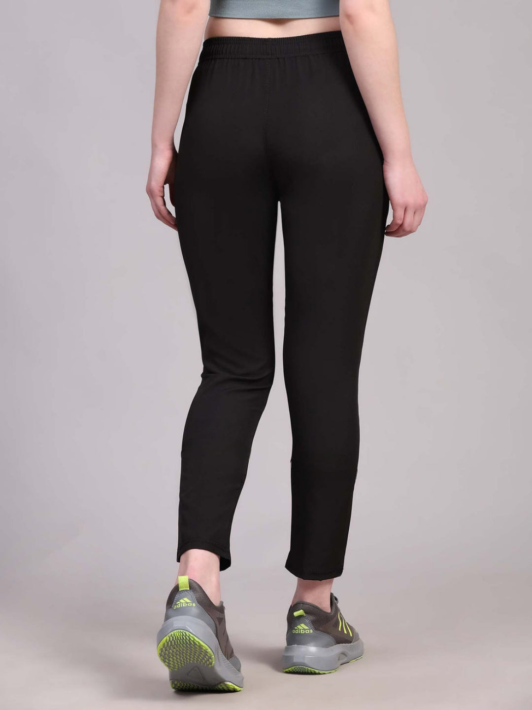 Men Solid Black Track Pants