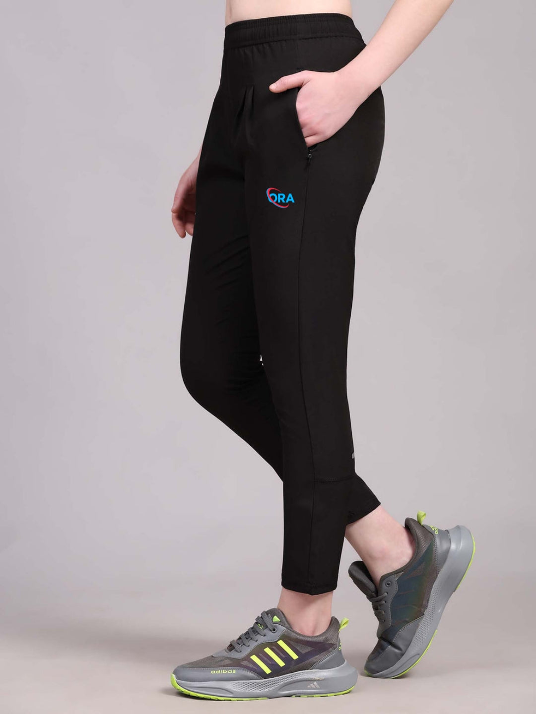 Men Solid Black Track Pants
