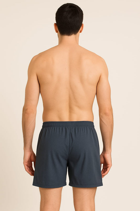 SHIVORA Men’s Cotton Inner Shorts – Black & Grey | Soft, Stretchable, All-Day Comfort Underwear