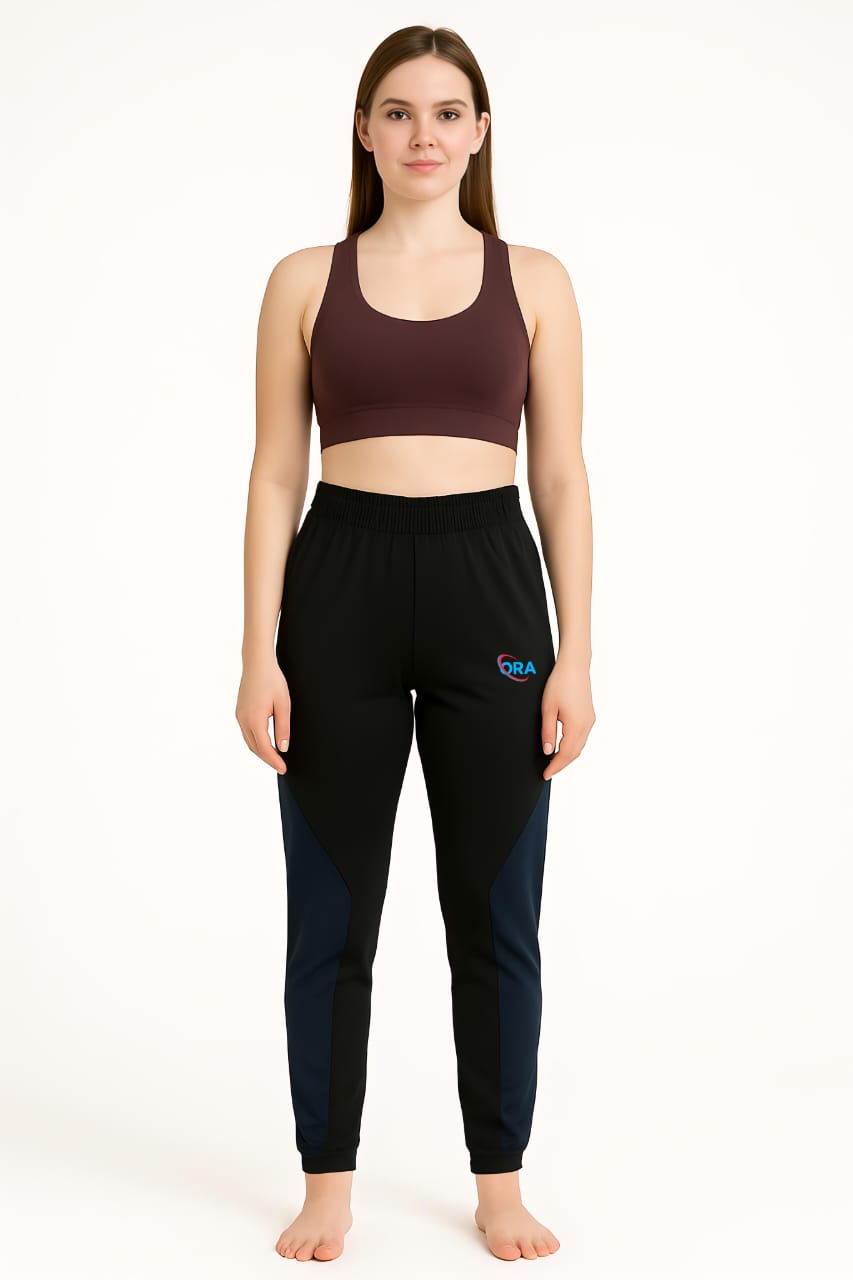 SHIVORA Women’s Regular Fit Trackpants – Black | With Pockets